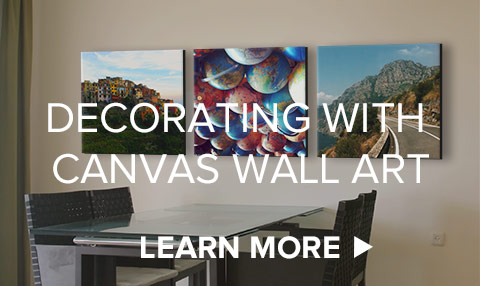Decorating with
                        canvas wall art