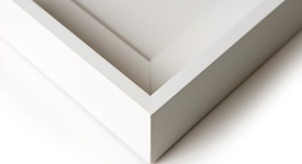 white frame